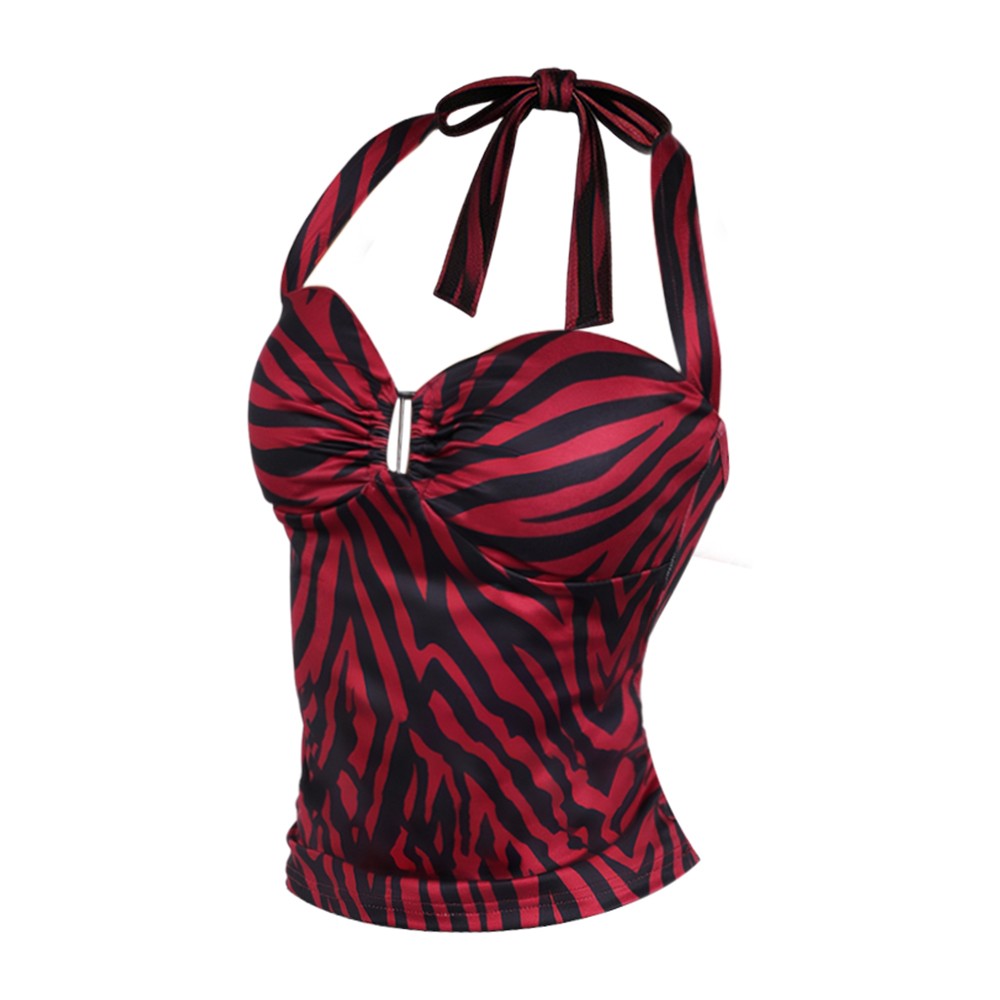 Disfraz de Nikki, top rojo con - Maxi Dress Halter reseña y precio
