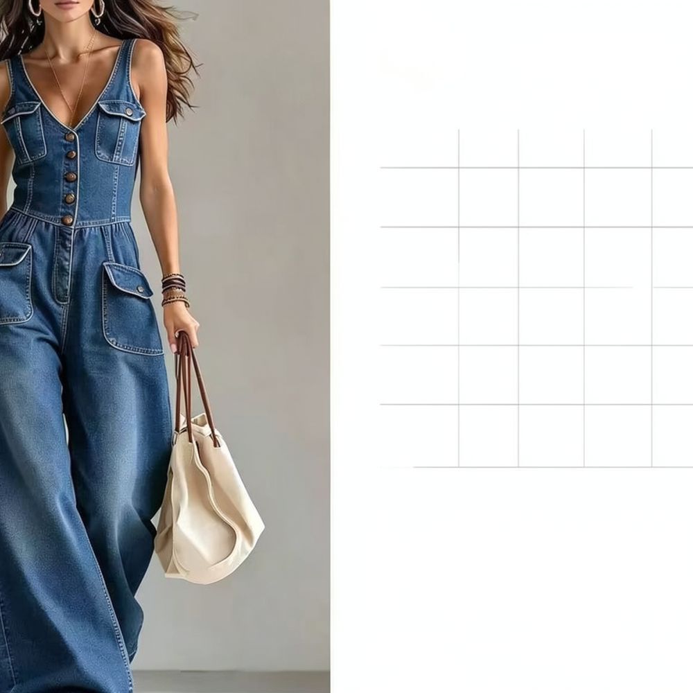 Mono vaquero informal para muj - Jumpsuit Linen Relaxed reseña y precio
