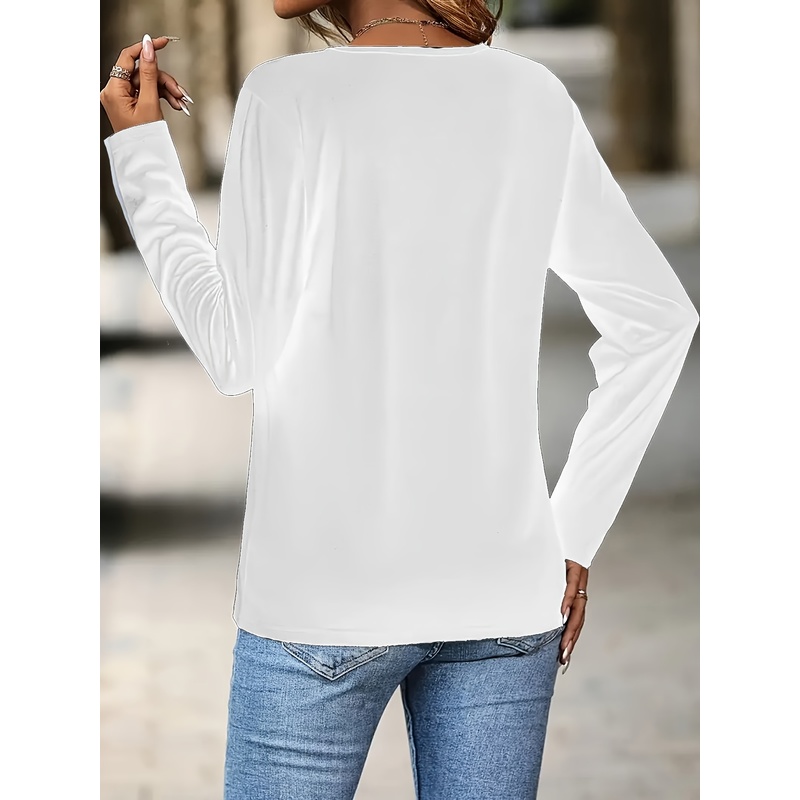 Camiseta informal de manga lar - Blouse Off Shoulder reseña y precio